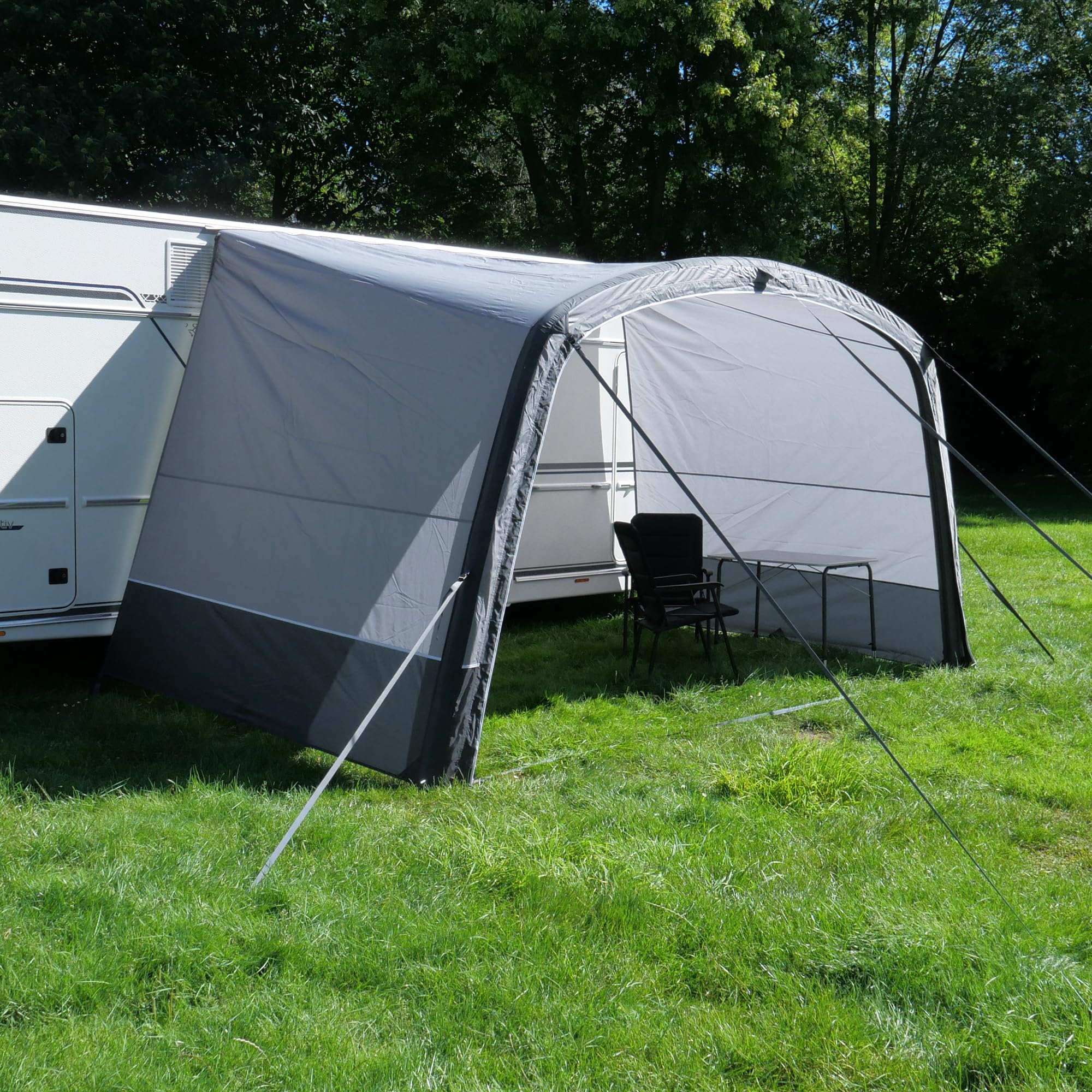 your GEAR Otranto Air - Techo solar inflable de 380x250 cm, columna de agua de 5000 mm, ideal para caravanas y autocaravanas, protección solar