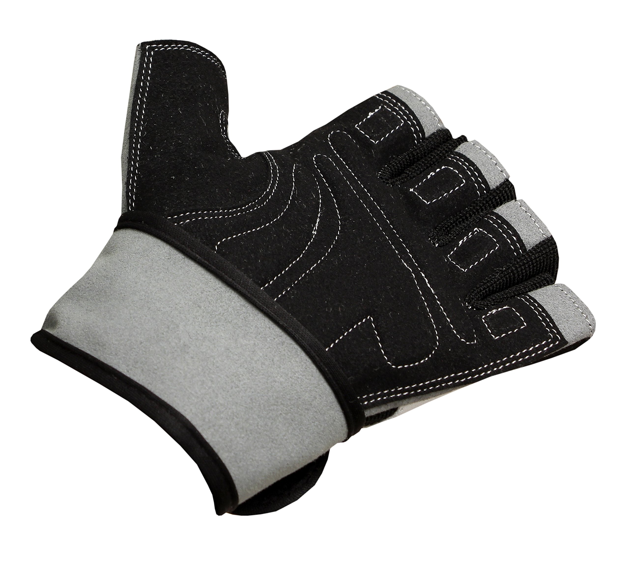 Pro Lift Gel Weight lifting body building gloves Gym Straps Bar Leather Grip (XS)