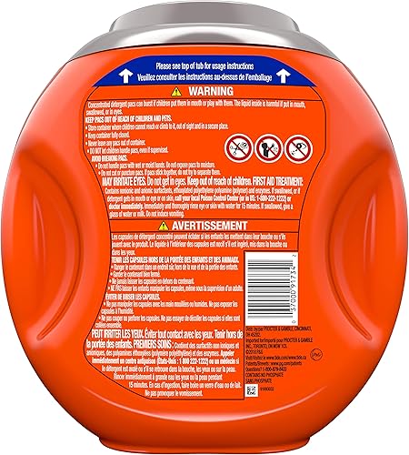 Miniatura 4 de Detergente de lavandería turbo tide pods plus febreze HE PACS Tub lluvia botánica 61 contenedores