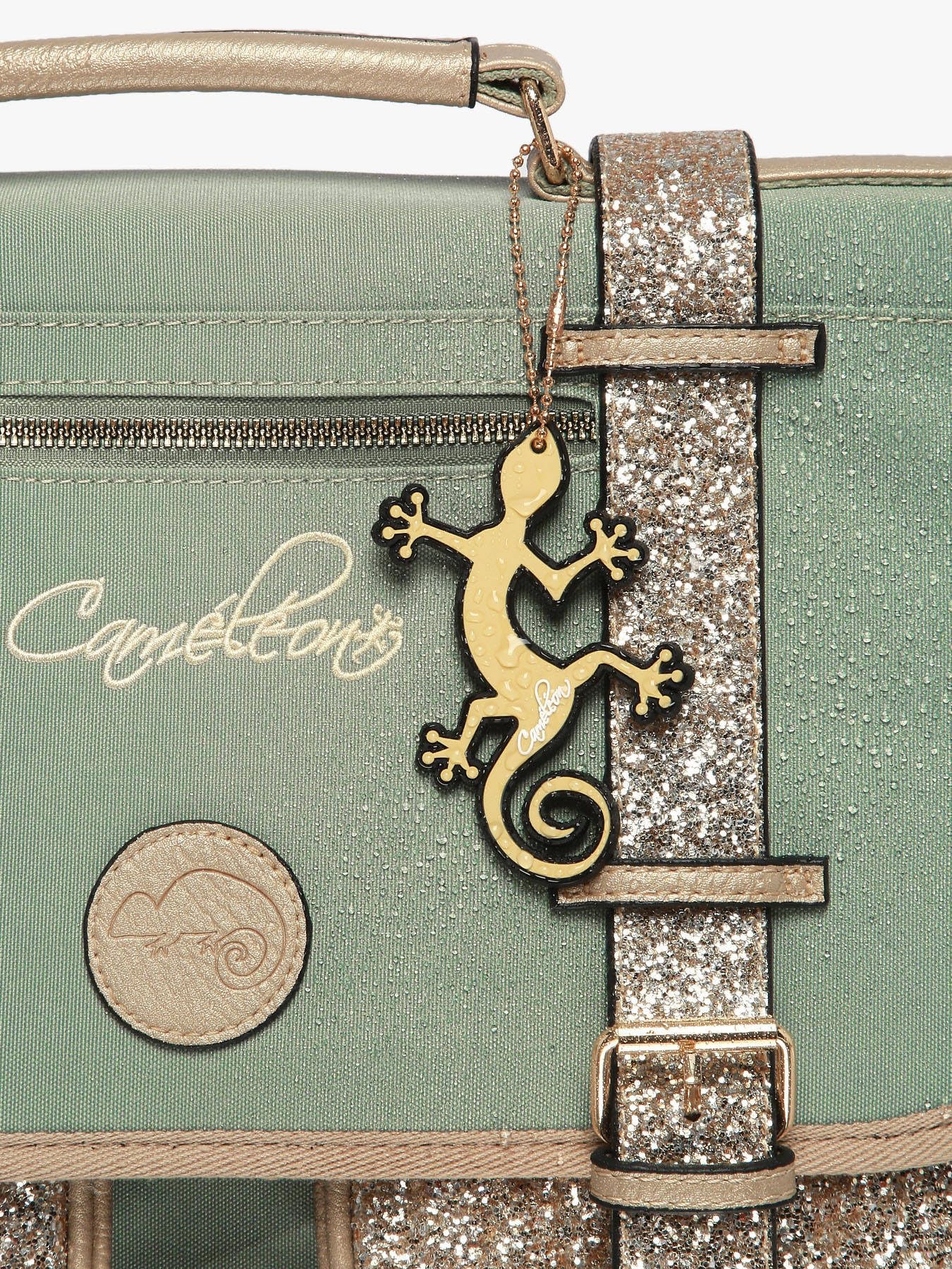 Cameleon Cartable scolaire Vert 38cm Vintage Fantasy avec 2 compartiments - Idéal pour l'école primaire et la rentrée scolaire en CP, CE1 et CE2 pour fille et garçon