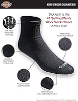 Vista 2 de Dickies Men's Dri-tech Moisture Control Quarter Socks Multipack