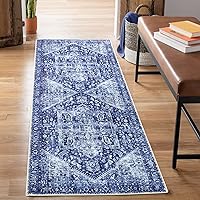 Vista 33 de Bloom Rugs Alfombra de pasillo lavable antideslizante de 7 pies – Beige/Gris Camino tradicional para entrada, pasillo, baño y cocina