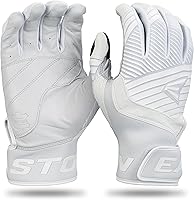 Easton Walk-Off Ethos Baseball Batting Gloves - Adult Durable Goatskin Leather Palm, Neoprene Cuff, Touchscreen Thumb