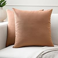 Vista 63 de Encasa XO Juego de 4 fundas de almohada de 24 x 24 pulgadas Sin relleno Fundas de almohada de algodón para sala de estar, cama, sofá, sofá