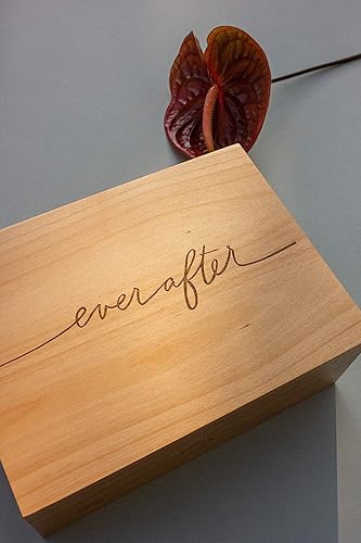Miniatura 5 de Ever After Wood Keepsake Box [Personalized Custom Gifts, Anniversary, Wedding, Memory]