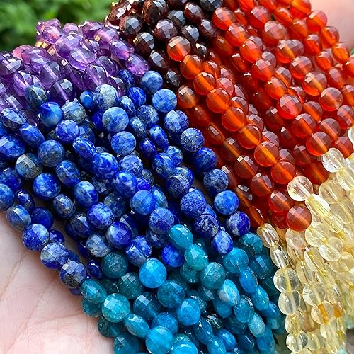 Miniatura 6 de ABCGEMS - Cuentas de granate de arándano madagascán (un proceso de corte revolucionario, más superficies para reflejar la luz), curación, energía,