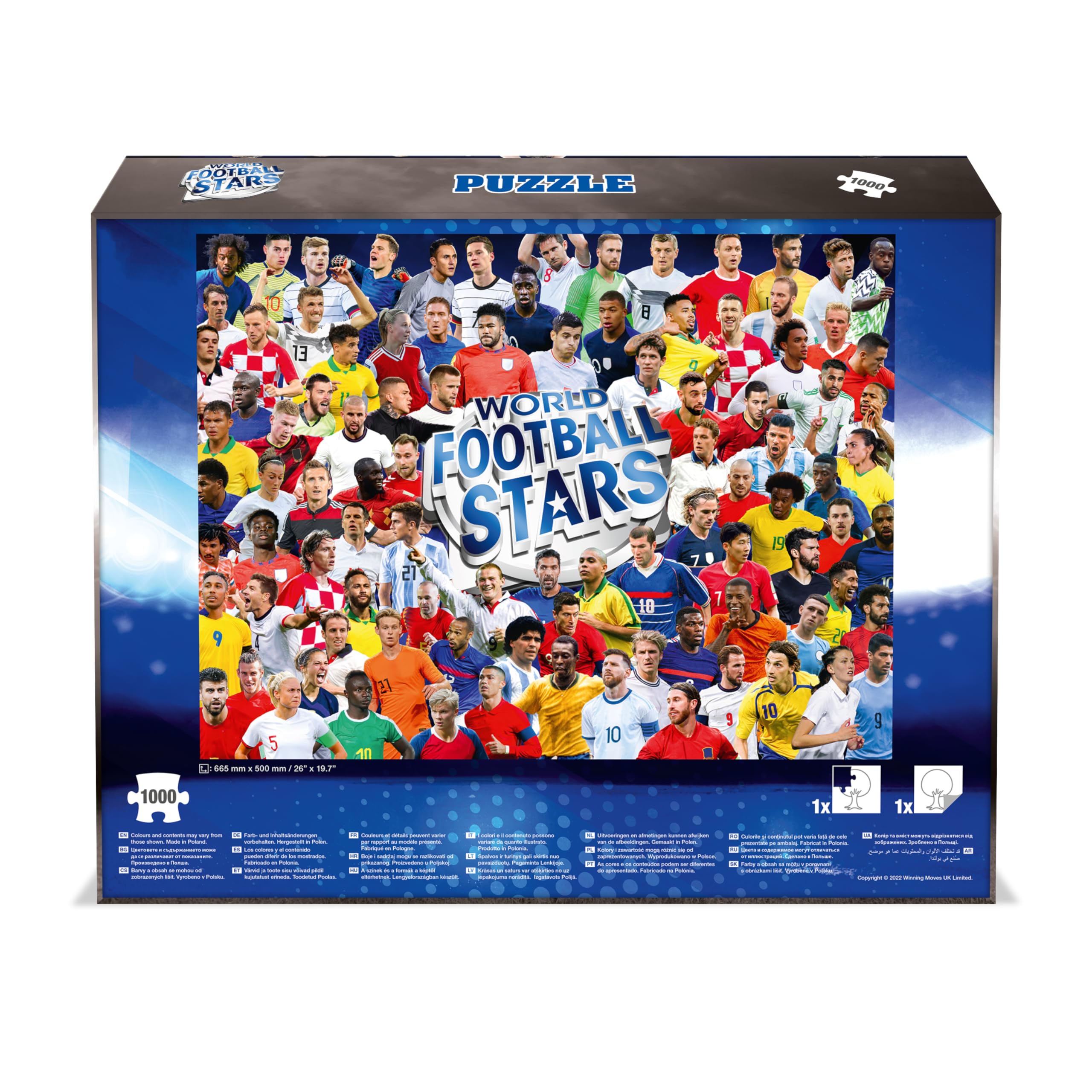 Amazon.com: Winning Moves Games World Football Stars 1000 Piece