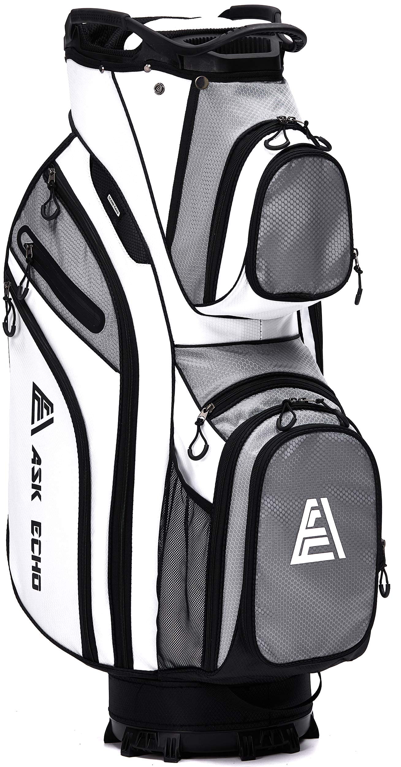 ASK ECHO Premium Golf Cart Bag with 14 Way Full Length Dividers Plus