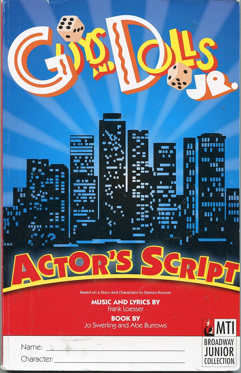Guys And Dolls Jr. MTI Broadway Junior Collection Actor's Script