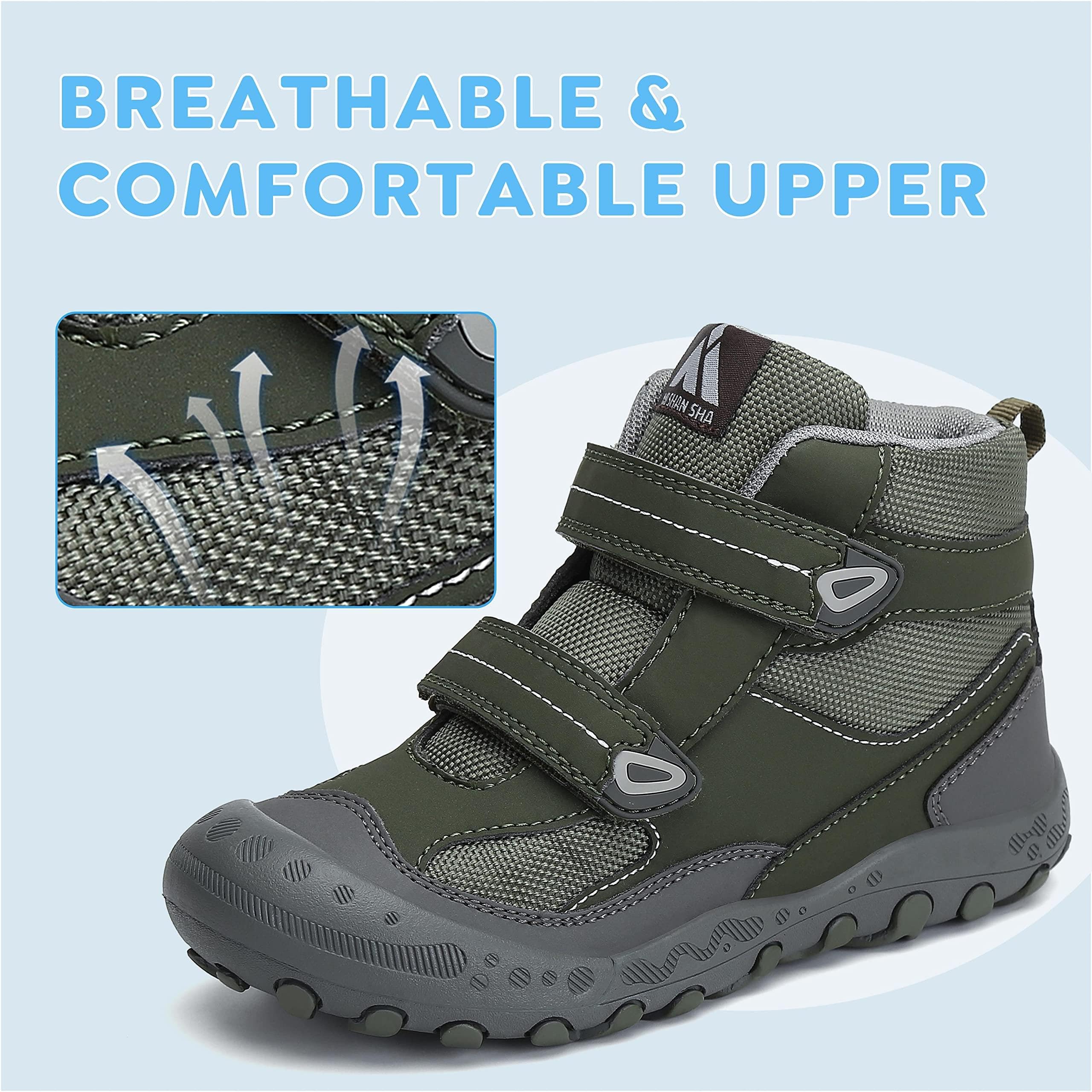 Mishansha Chaussures Randonnée pour Enfants Antidérapant Montagne Trekking Chaussures Taille 24-38 EU