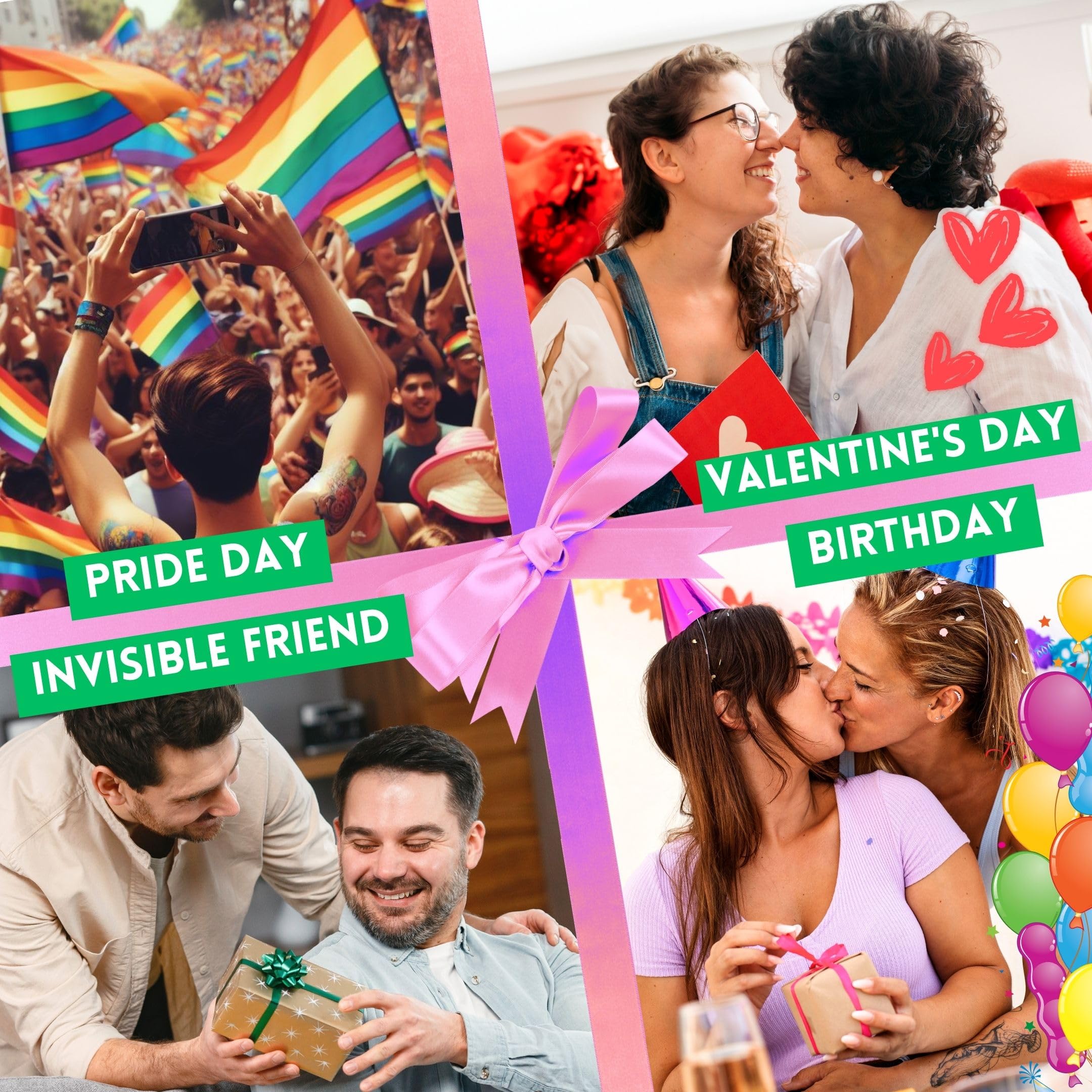 Lesbian Pride Membership Card, Write Your Own Name Identity ID Badge, LGBTQ+ Pride Accessories & Inclusivity Gift in Ready to Gift Packaging, Durable PVC Rainbow Card, Designed & Handmade