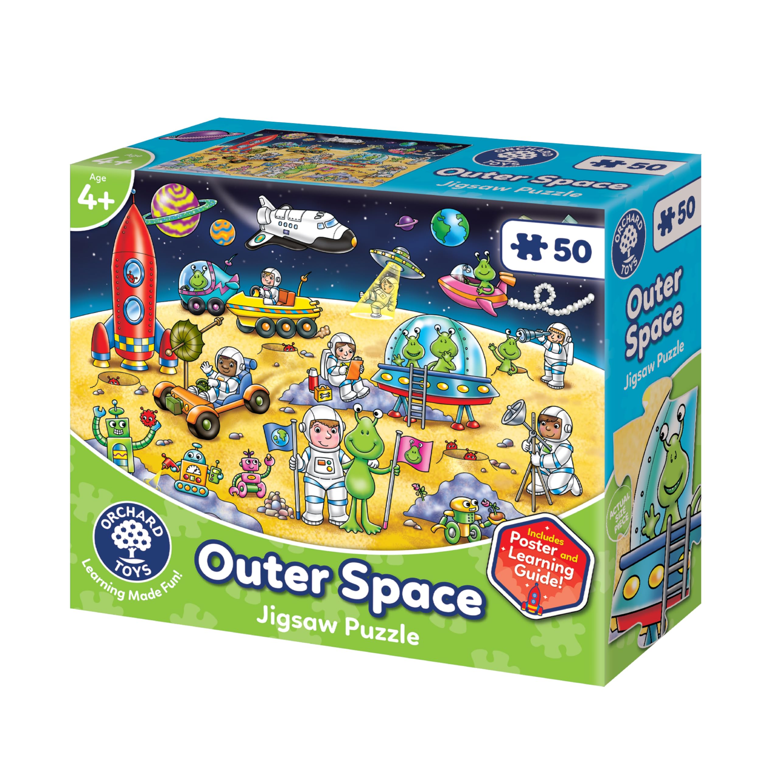 ORCHARD TOYS Outer Space Jigsaw Floor Puzzle for Kids Age 4+, 50 Pieces