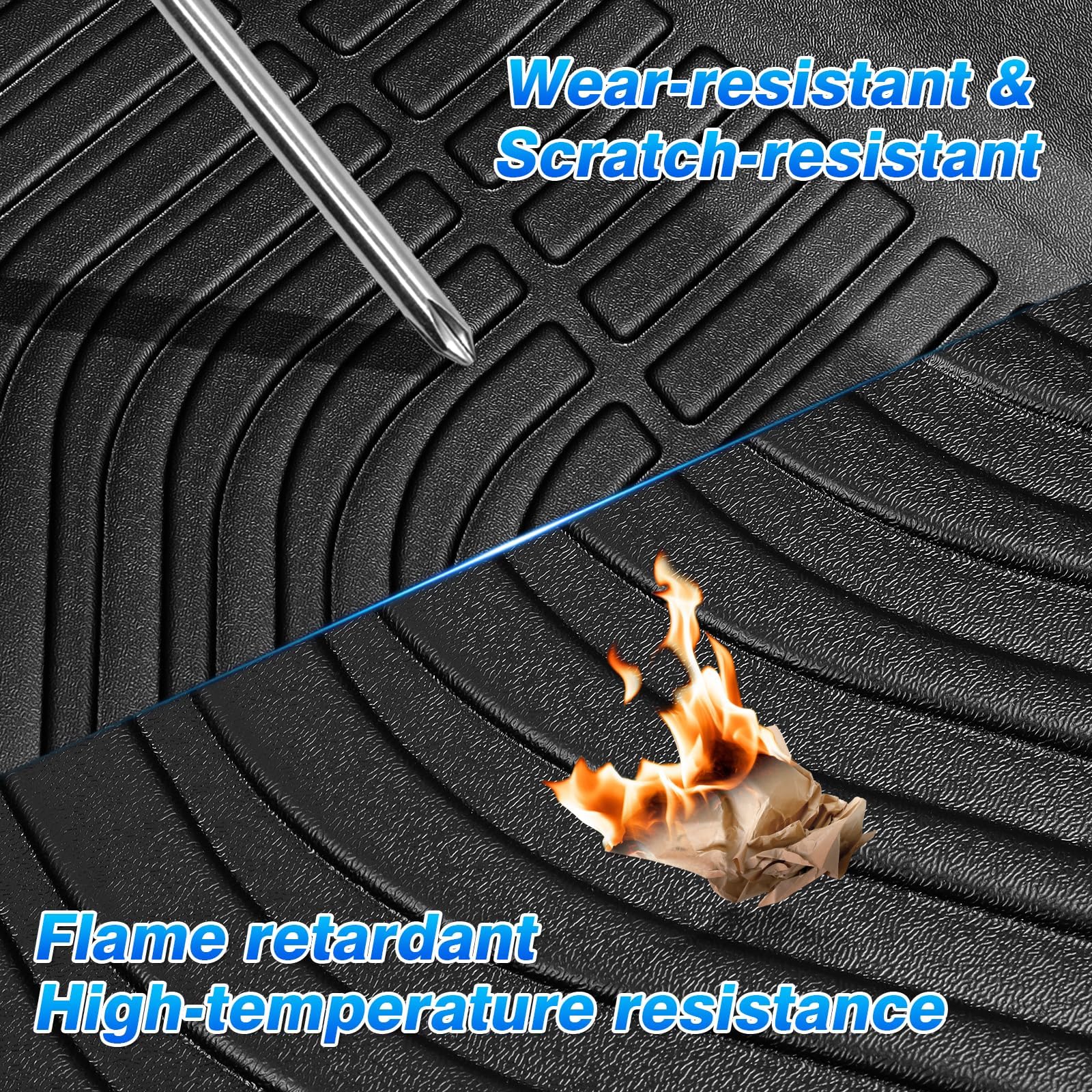 Civic Floor Mats - Car Mats for Honda Civic 2006-2011 Not Fit Coupe Model All Weather Floor Mat — view 7