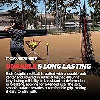 Vista 5 de PowerNet Softball Batting Practice Equipment - Bucket of 11" & 12" Softballs, Weighted & Flexi Balls, Crushers