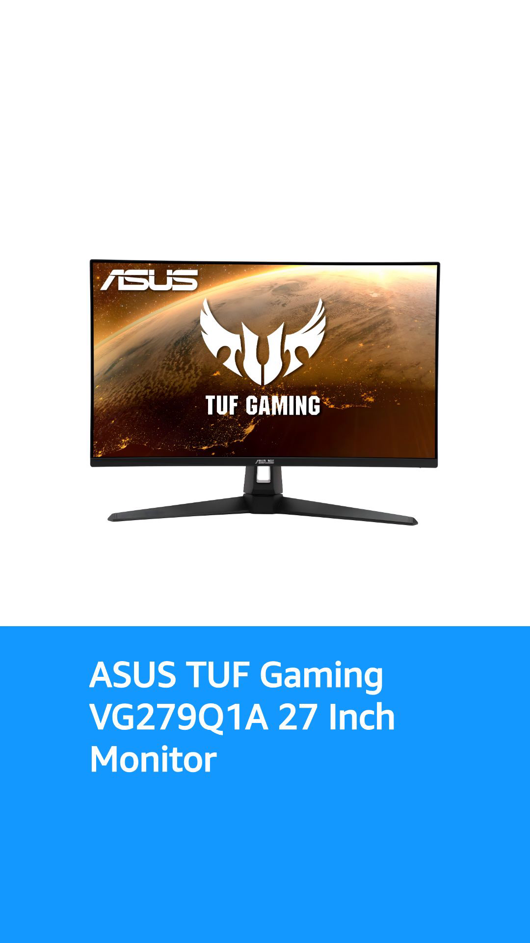 ASUS TUF Gaming VG279Q1A 27? Gaming Monitor, 1080P Full HD, 165Hz