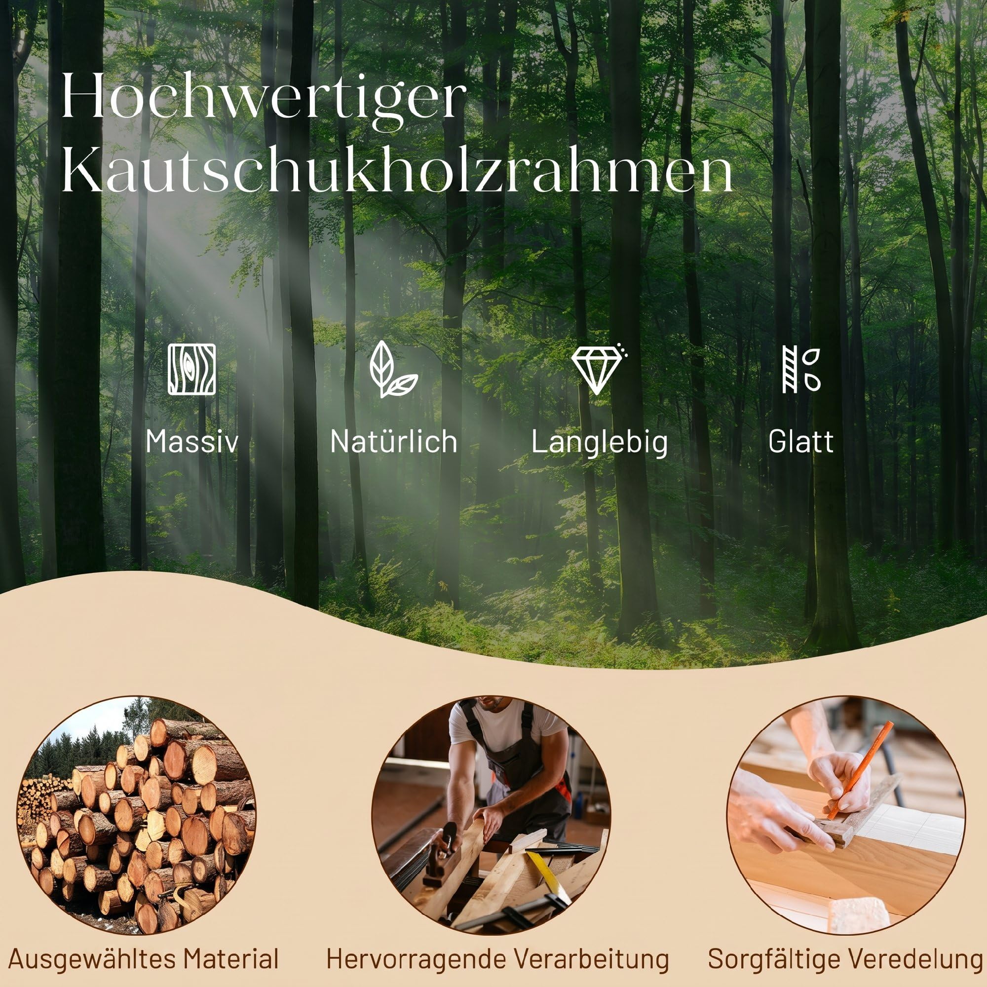 HOMCOM Schaukelstuhl mit Fußstütze, Verstellbarer Rückenlehne, Creme | Schaukelsessel, Lendenkissen, Relaxstuhl mit Holzfüßen, Cord-Optik, Skandinavischer Schwingsessel, Wohnzimmer, Schlafzimmer