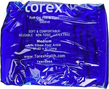 علاج Torex الاحترافي الساخن والبارد - كم ضغط متدحرج متوسط - عبوة هلام قابلة لإعادة الاستخدام للعجل والركبة والفخذ - يناسب 10 "إلى 15"