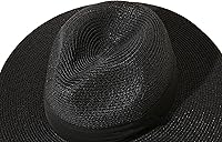 Vista 14 de Lanzom - Sombrero de paja playero para mujer, de ala ancha, plegable, estilo Fedora, UPF50+