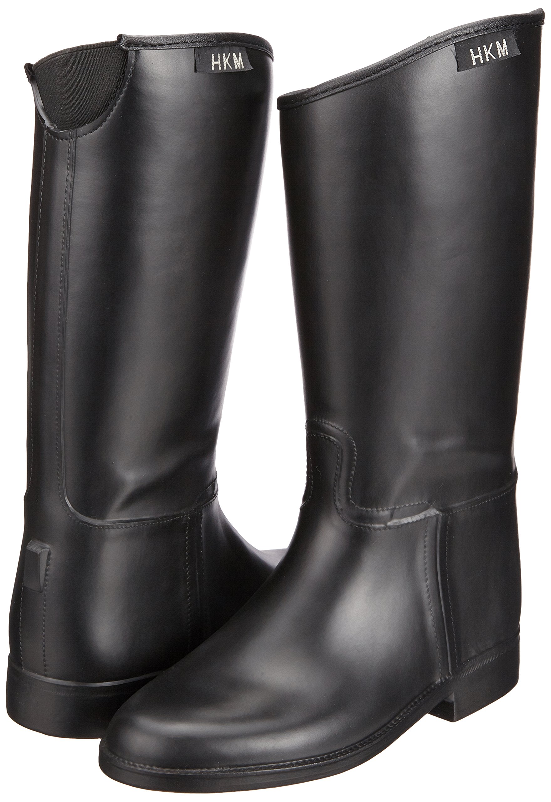 HKM Herren Reitstiefel Kurz und Eng mit Elastikeinsatz