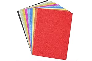 Multi Color Set Glitter Construction Paper | A4 Glitter Cardstock Paper