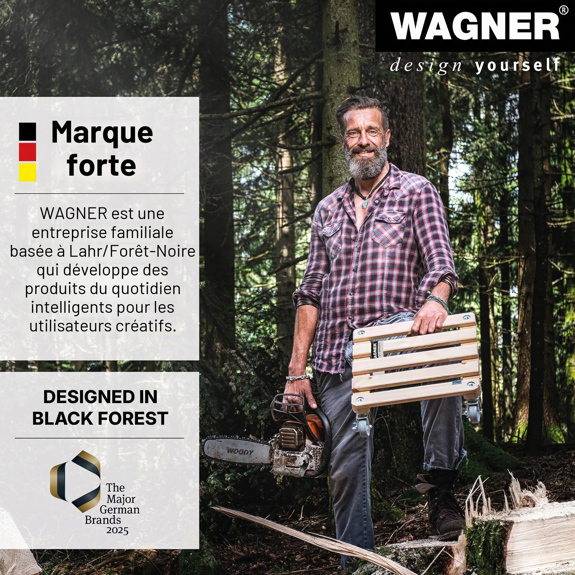 WAGNER Argenté 38 x 7,5 cm