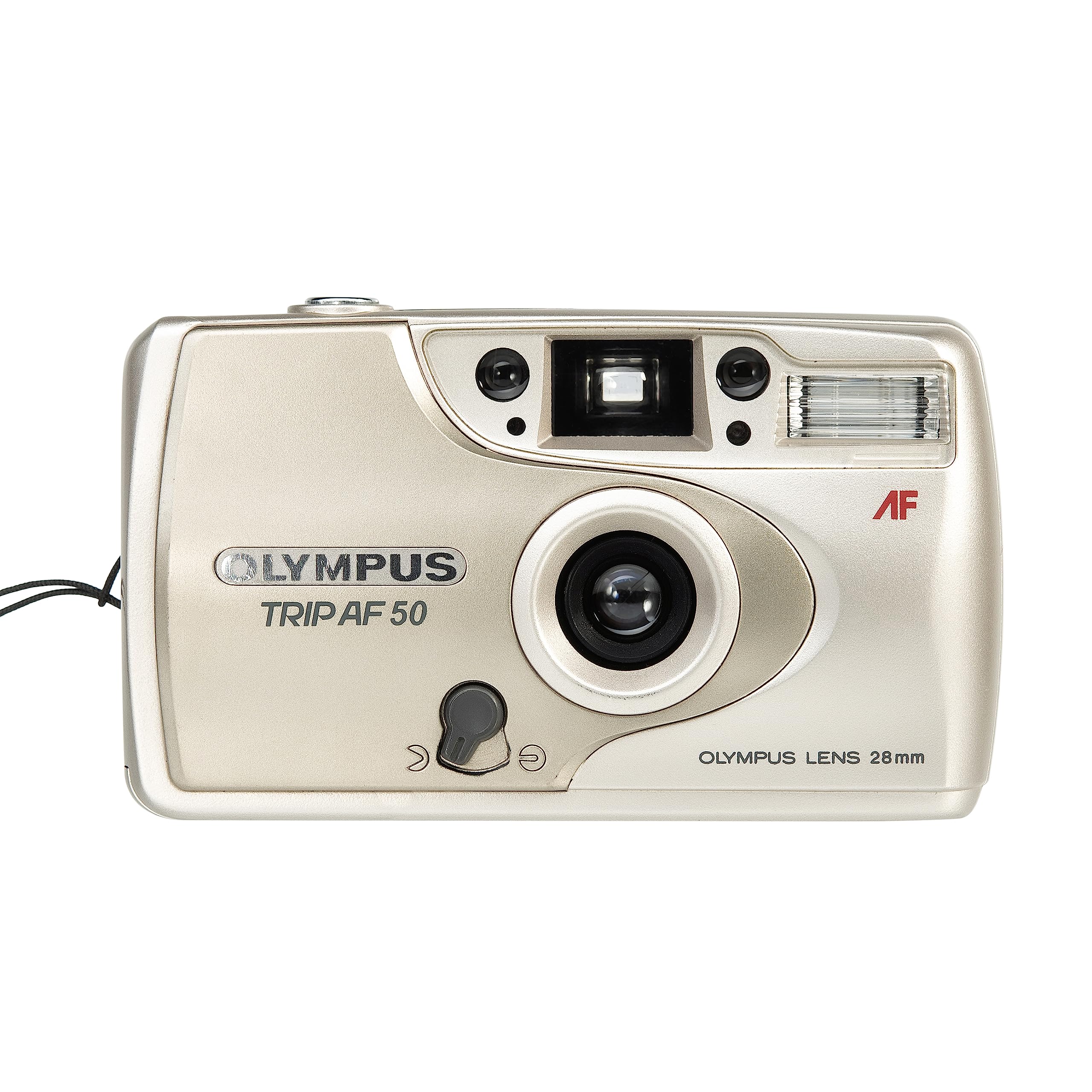 Vintage Olympus Trip AF 50 Camera With Box, Manual And Strap