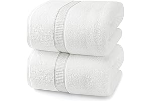 Luxurious Better Homes & Gardens 600 GSM Jumbo Bath Sheet 2 Piece...