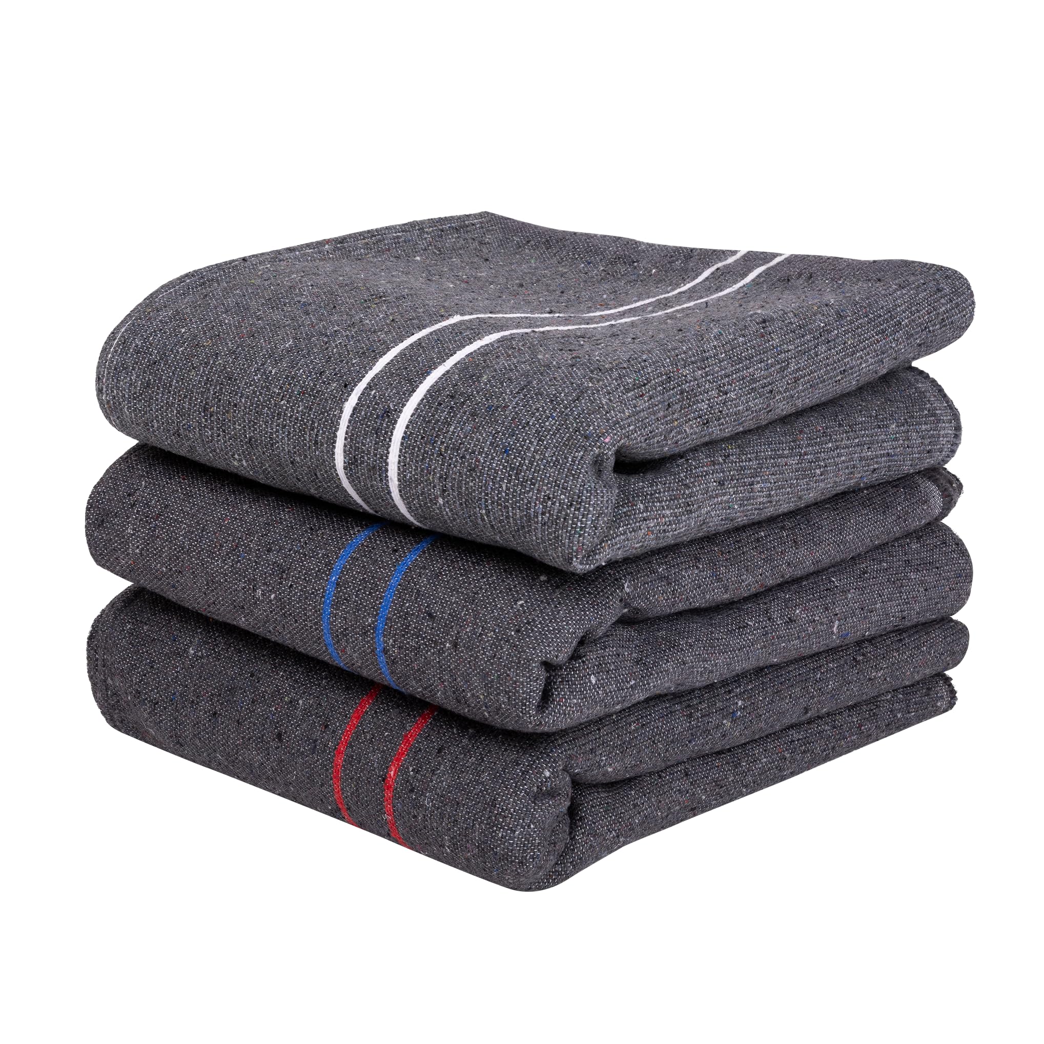 LNT France - Lot de 3 Couvertures de Yoga 100% Fibres Recyclées - 150x200 cm - Résistance & Durable - Couverture de Méditation - 70% Coton 30% Fibres Recyclées