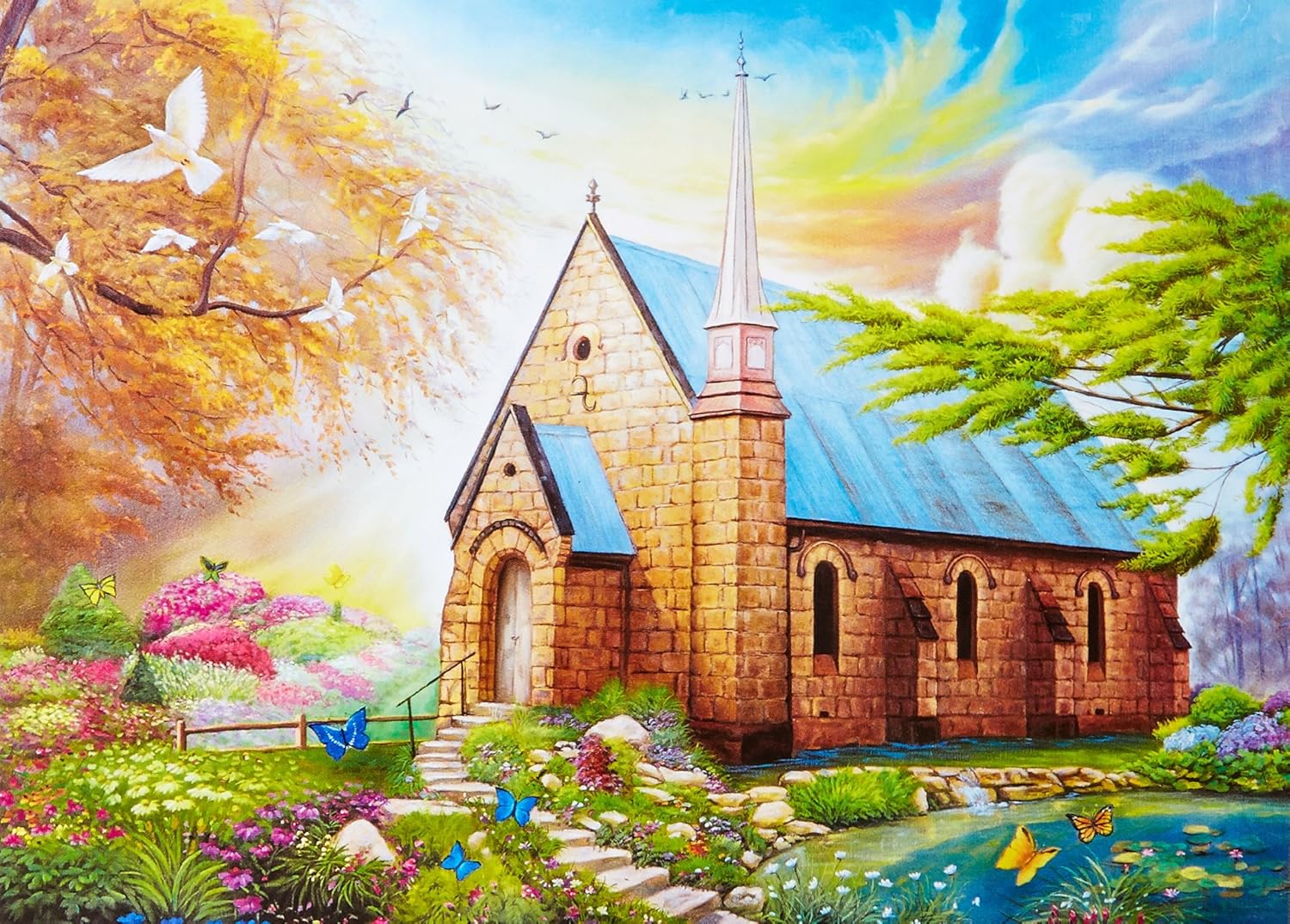 Serenity Church II 1000pc Collector Puzzle By: Vivienne Chanelle