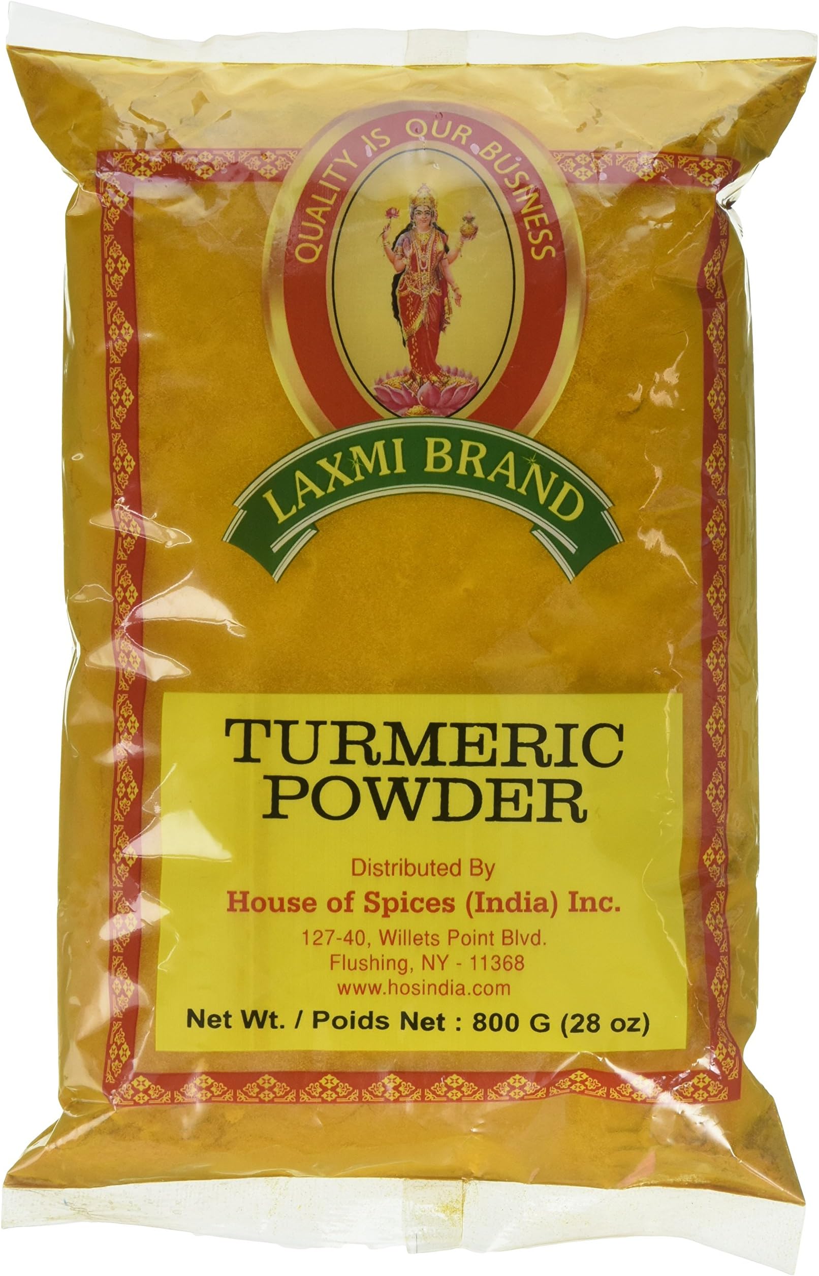 Natural Ground Turmeric Powder, Curcuma Longa, Indian Saffron, Yellow Root, Made Pure, Made Fresh, Tradition of Quality, Product of India (1.76lb)