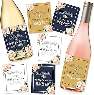 Will You Be My Bridesmaid Stickers or Wine Labels, Will You Be My Maid of Honor, Bridesmaid Proposal, Ask Your Bridesmaids, Bridesmaid Wine Bottle Labels, Bridesmaid Gifts, Maid of Honor Gift