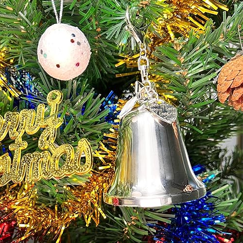 Miniatura 2 de Adornos para árbol de Navidad, adornos de campana de Navidad, decoración del hogar, regalo de Navidad, regalo de Navidad, decoración colgante (oro