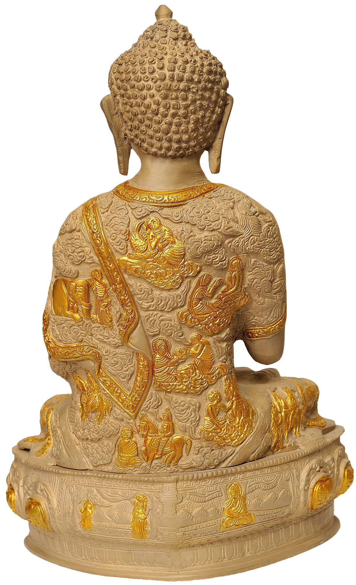 Amazon.co.jp: エキゾチックインド チベット仏陀 テラコッタ仕上げ