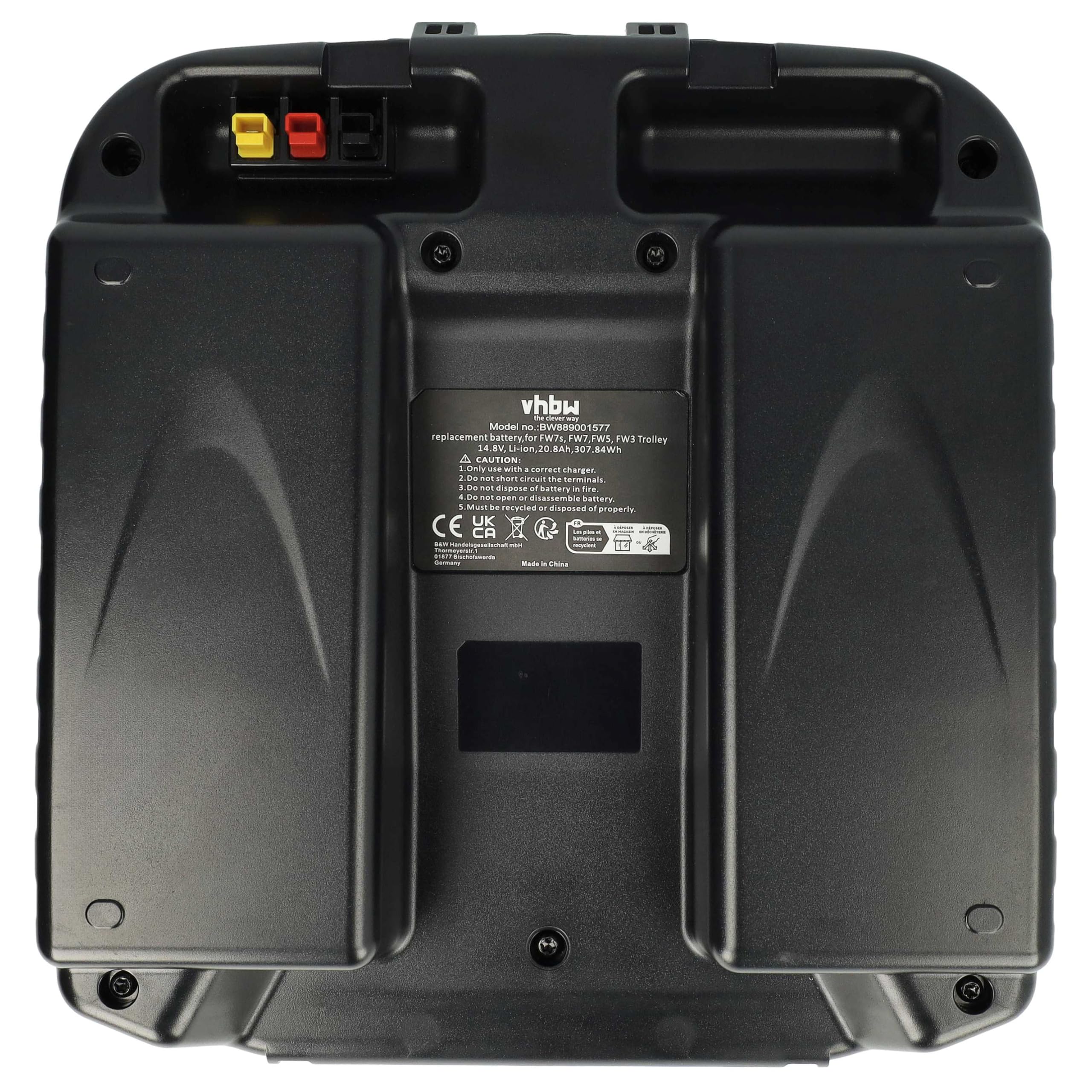 vhbw Akumulator kompatybilny z Powakaddy Touch (2016) wózek elektryczny Caddy (20800 mAh, 14,8 V, litowo-jonowy, w zestawie ładowarka)