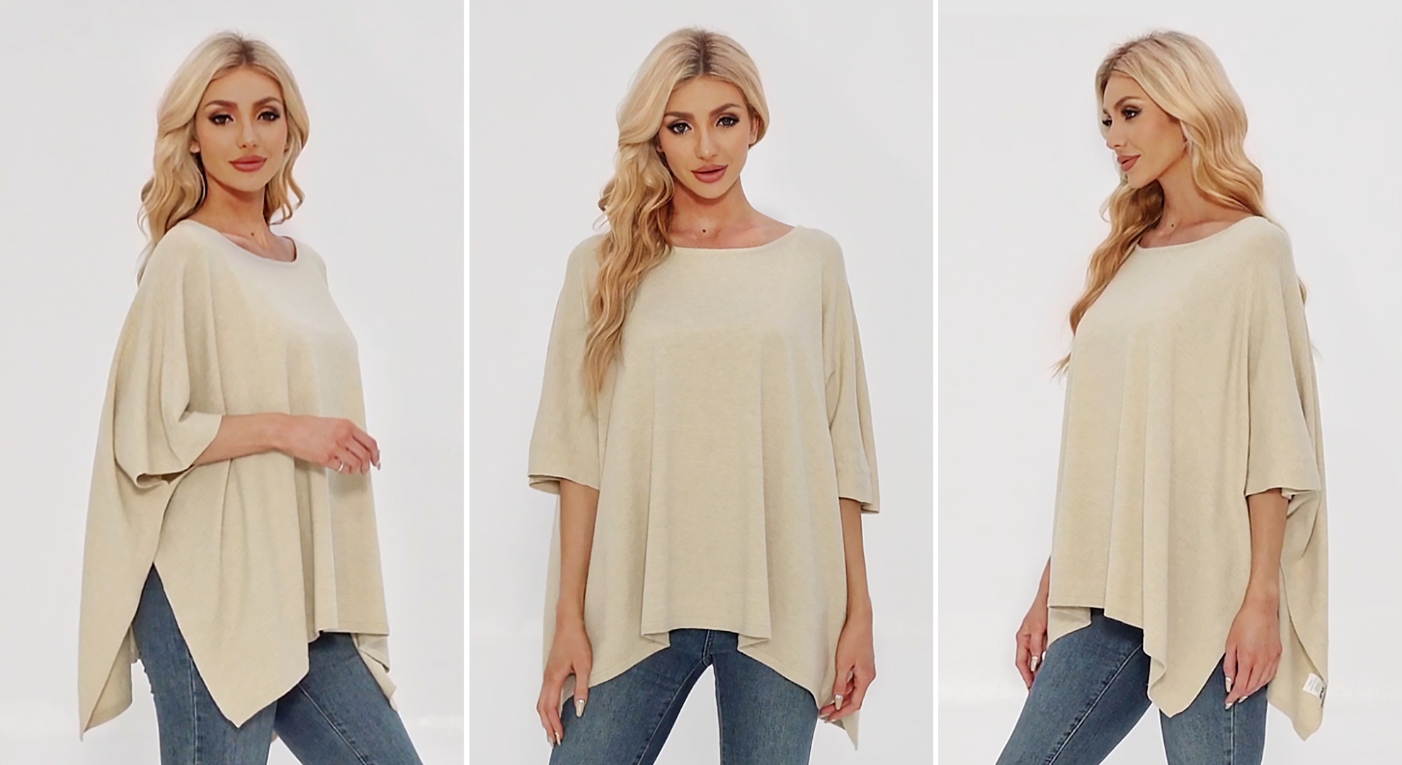 ジャケット・アウター HYKE 21ss C/N GANSEY SWEATER PONCHO $_