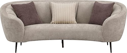 Miniatura 5 de Coaster Home Furnishings Ellorie - Juego de sofá curvado tapizado de 2 piezas, color beige