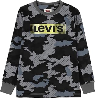 Camiseta masculina de manga comprida com aba de caixa, Camuflagem preta, 4