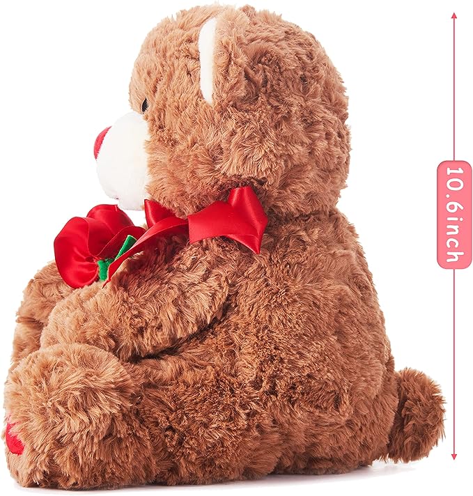Peluche Oso de Peluche IKASA 10.6 pulgadas Suave Regalo San Valentín miniatura 3