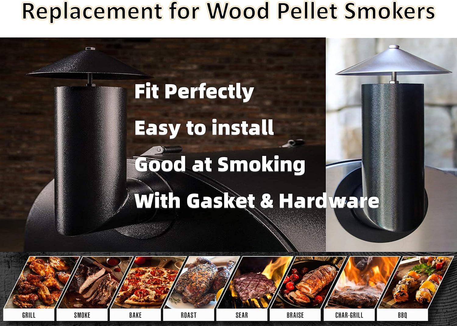 Ricambio Coclea Motore Traeger Ricambi Coclea Griglie A Pellet - Set 2 Pezzi Per Traeger, Pit Boss, Z-Grills Ricambi Griglia A Pellet