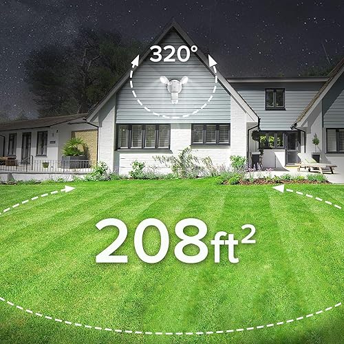 Miniatura 2 de SANSI Luz para exteriores con sensor de movimiento de 25 W, 3000 lúmenes, luces de inundación para exteriores, luz de seguridad de 5000 K, del