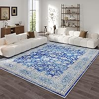 Vista 47 de Rugcomf Alfombra de pasillo de 2' 6'' x 8' lavable, alfombra boho suave, antideslizante, de lana sintética, alfombra vintage para cocina, entrada