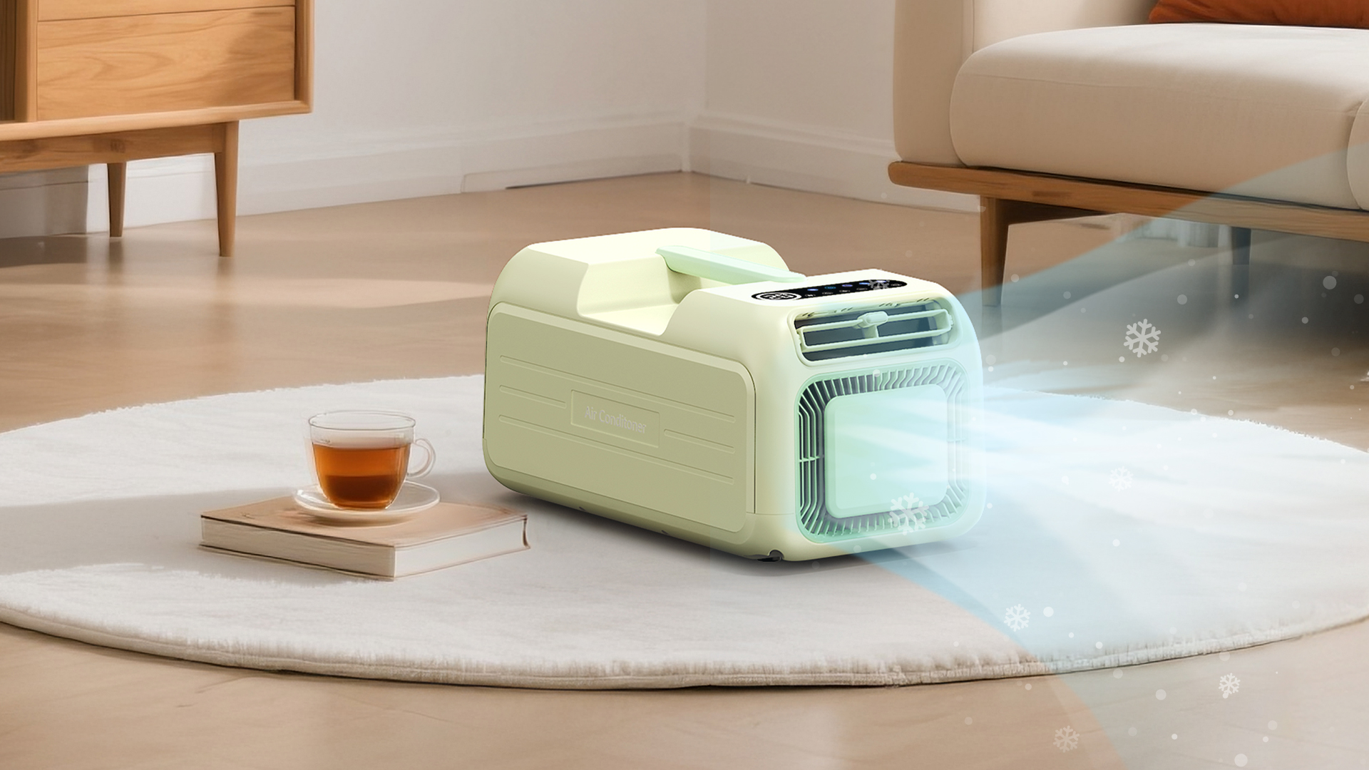 Amazon | WEY ポータブルエアコン 3500BTU 移動式ポータブルクーラー