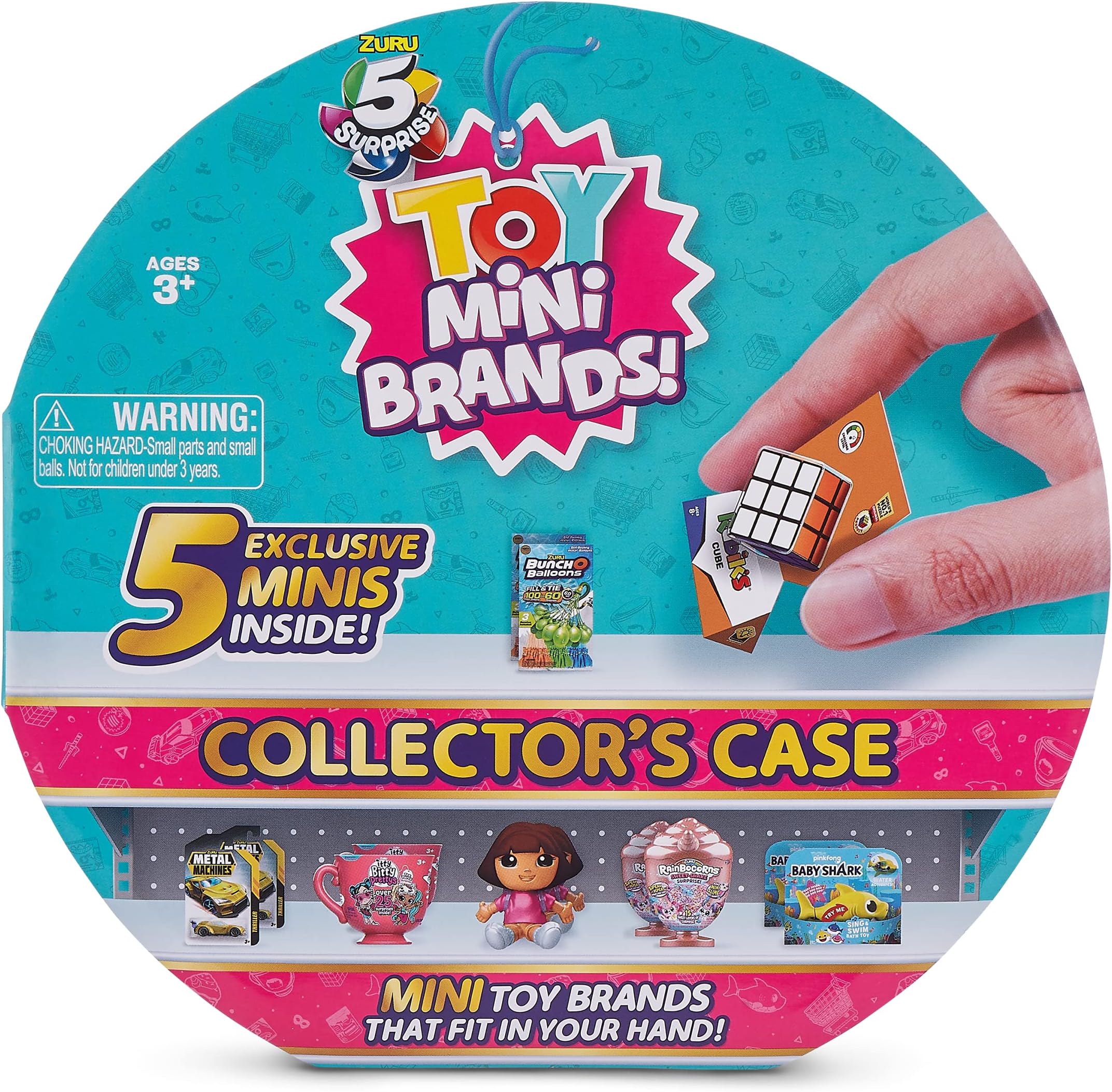 – 5 SURPRISE Mini Toys Collectors Case 7780, multi