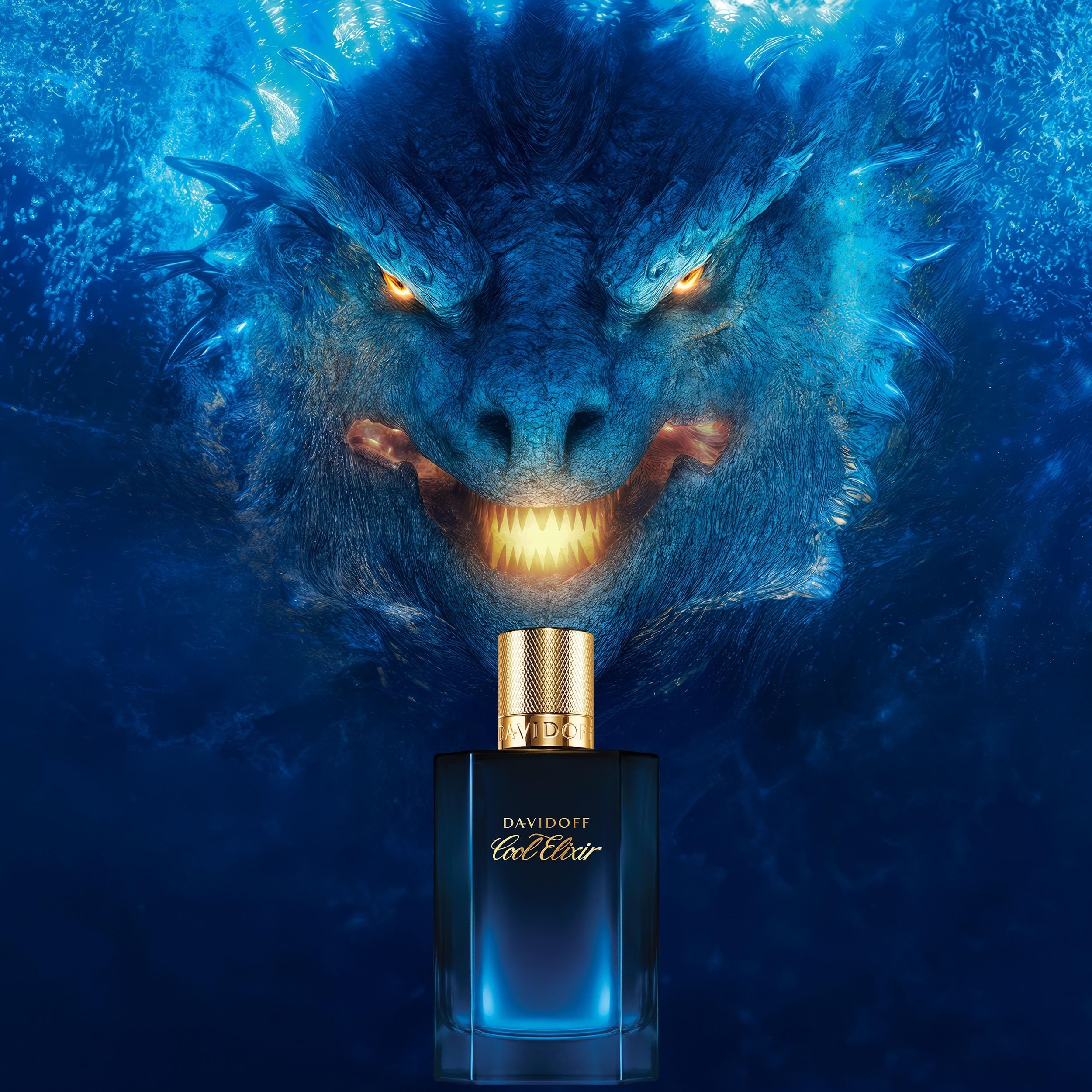 Davidoff Cool Elixir, Legnoso, Con note di Ossido di Rosa, Assoluta di Lavanda e Accordo di Oud, Profumo di lusso da uomo, Profumo a lunga tenuta