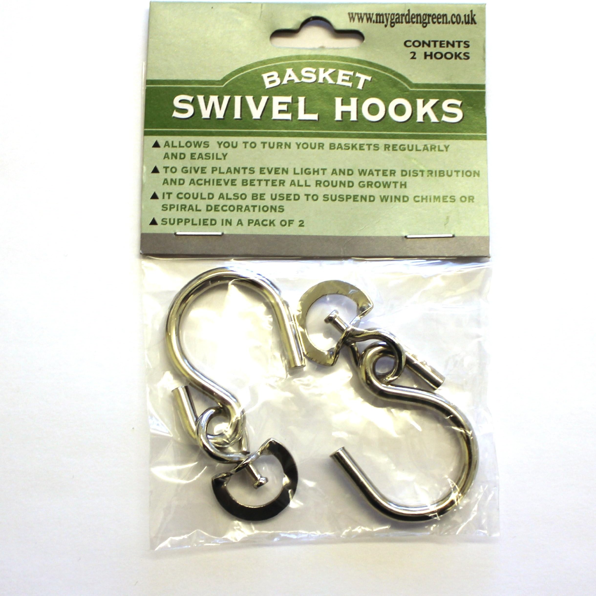 MyGardenGreen 4x Hanging Basket Swivel Hooks