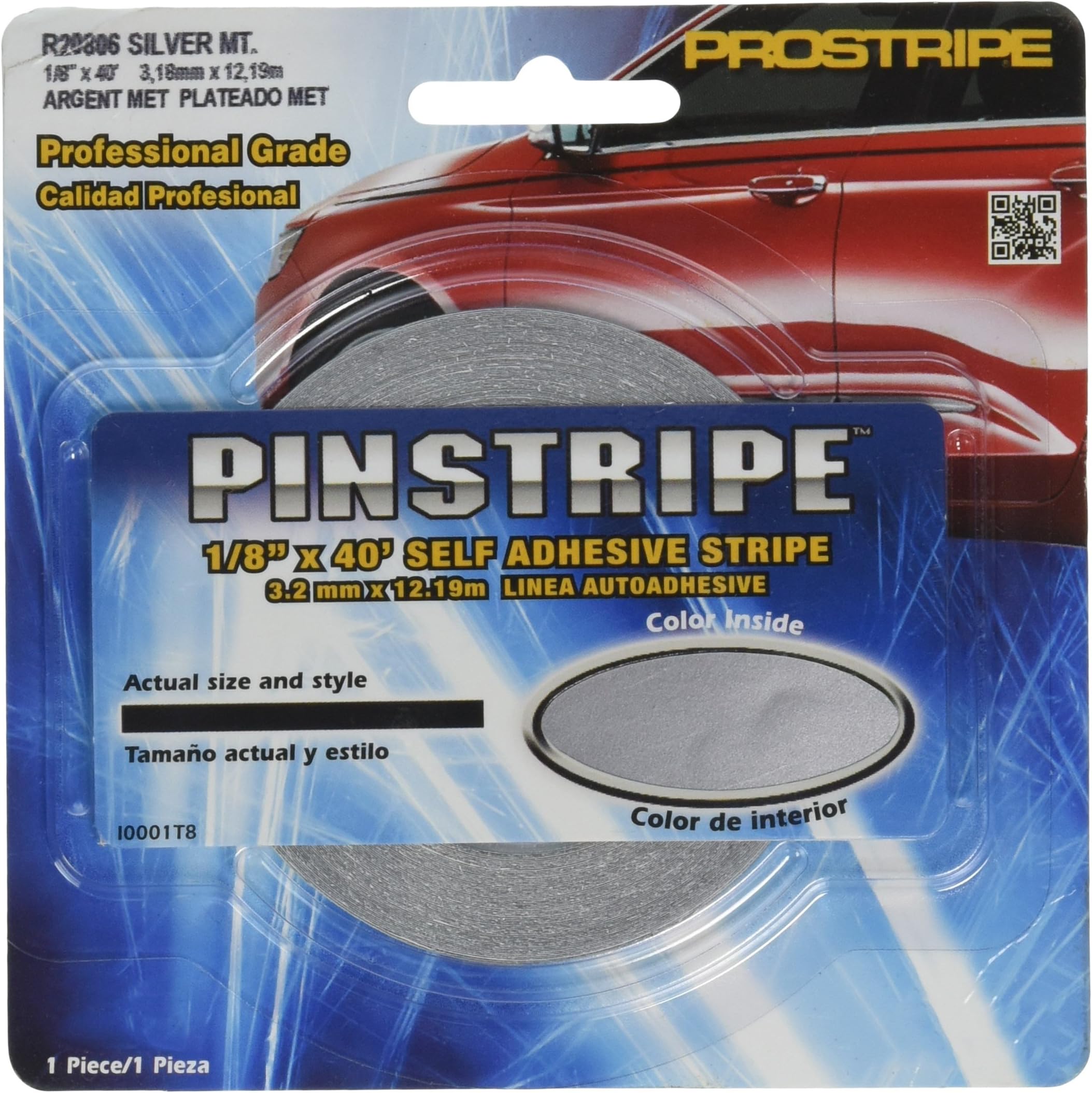 R20806 Prostripe 1/8X40'Silv Met