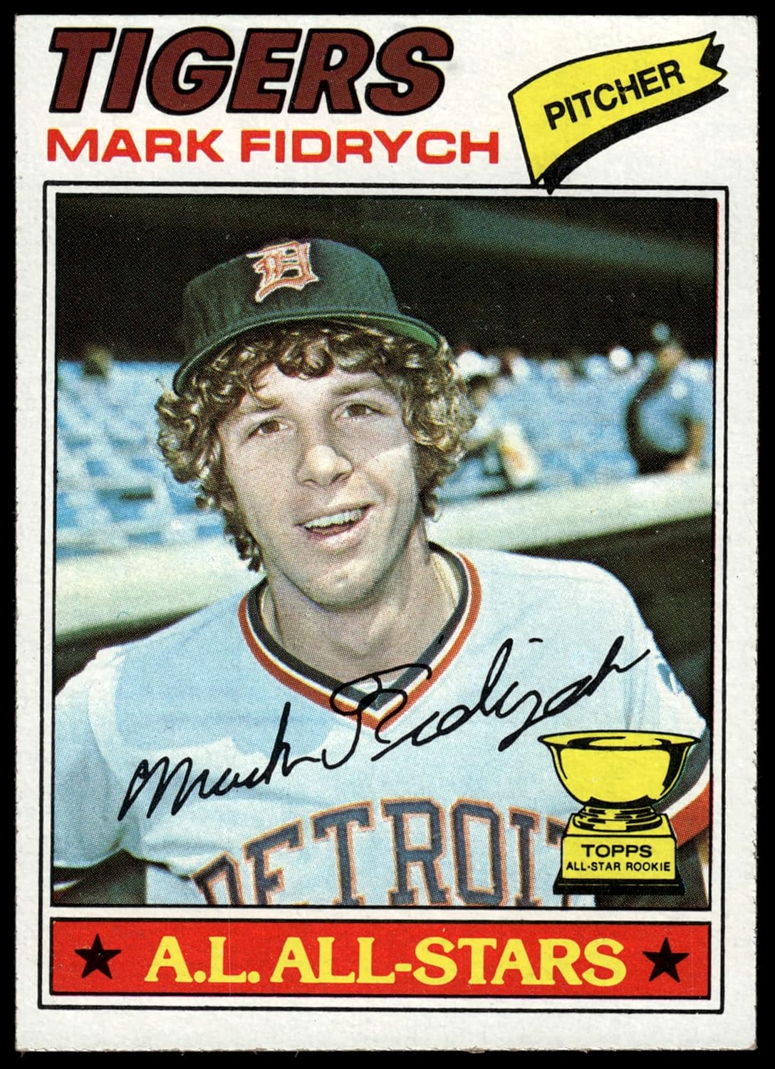1977 Topps #265 Mark Fidrych Detroit Tigers (Baseball Card) EX Tigers