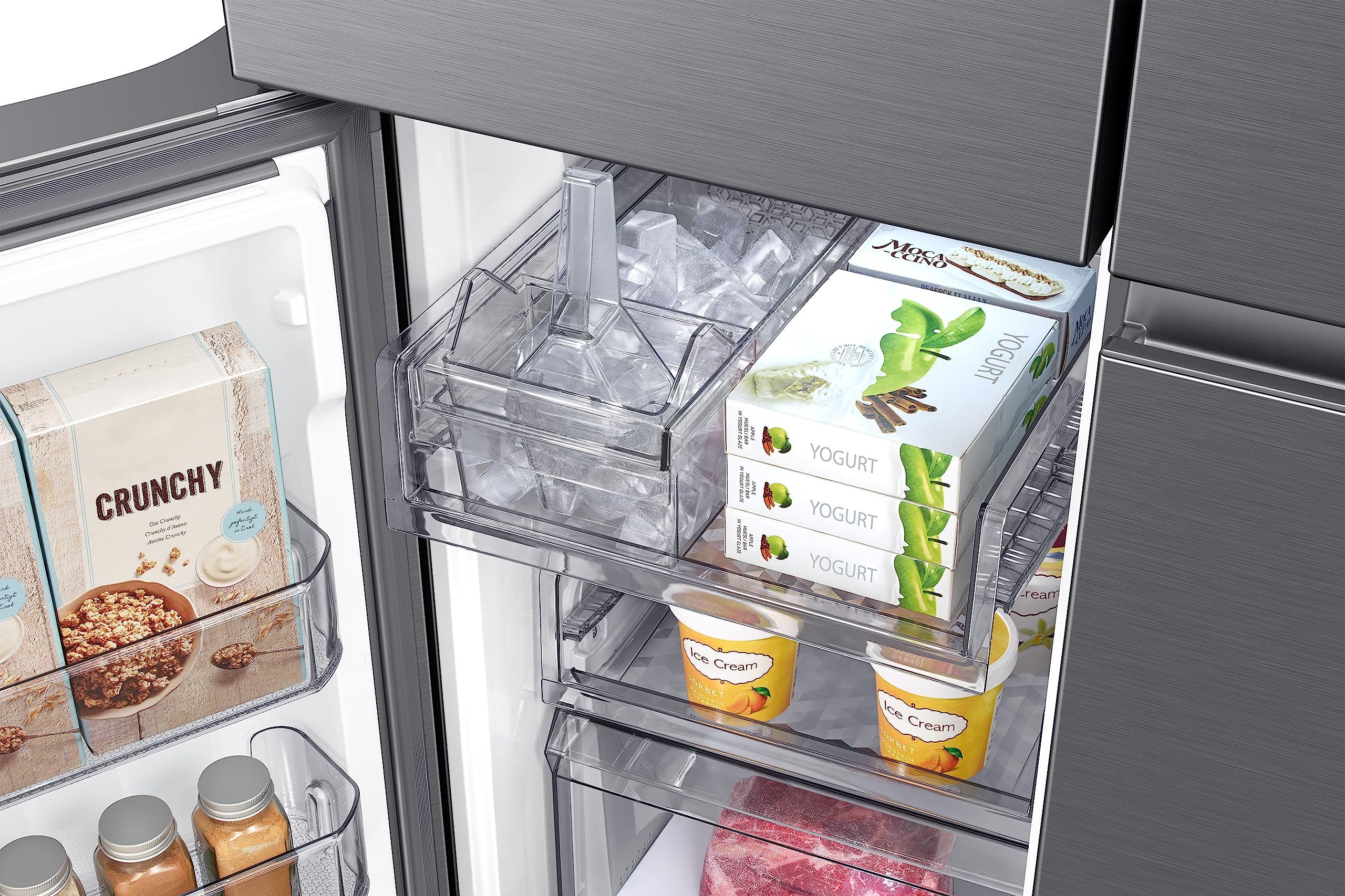 Samsung Frigorifero French Door con congelatore, 178 cm, 649 l, AI Energy Mode (SmartThings), Auto Ice Maker, No Frost+, effetto acciaio inox, RF59C701ES9/EG
