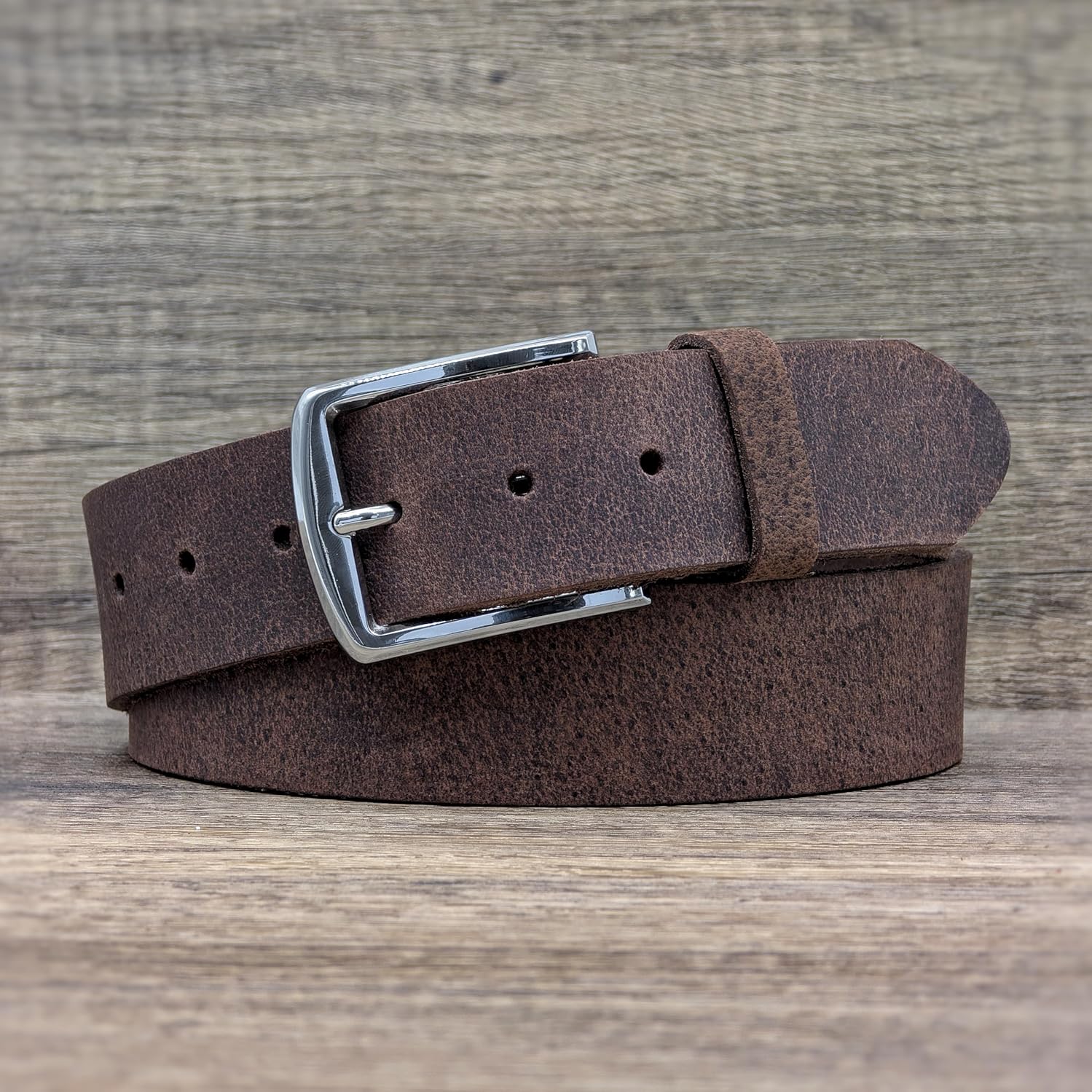 Ashford Ridge Made in England 40mm Full Grain Leather Belt with Classic Buckle