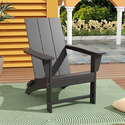 Miniatura 13 de WestinTrends Ashore Modern - Silla plegable Adirondack para exteriores (juego de 2), color lima